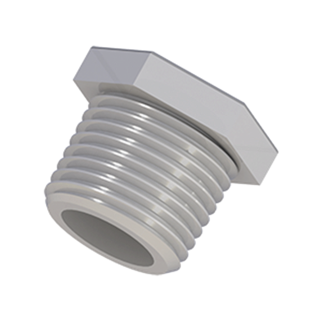 PL-102X - PLUGS, 1 or 2 NPT, Polypropylene, 10 or PK